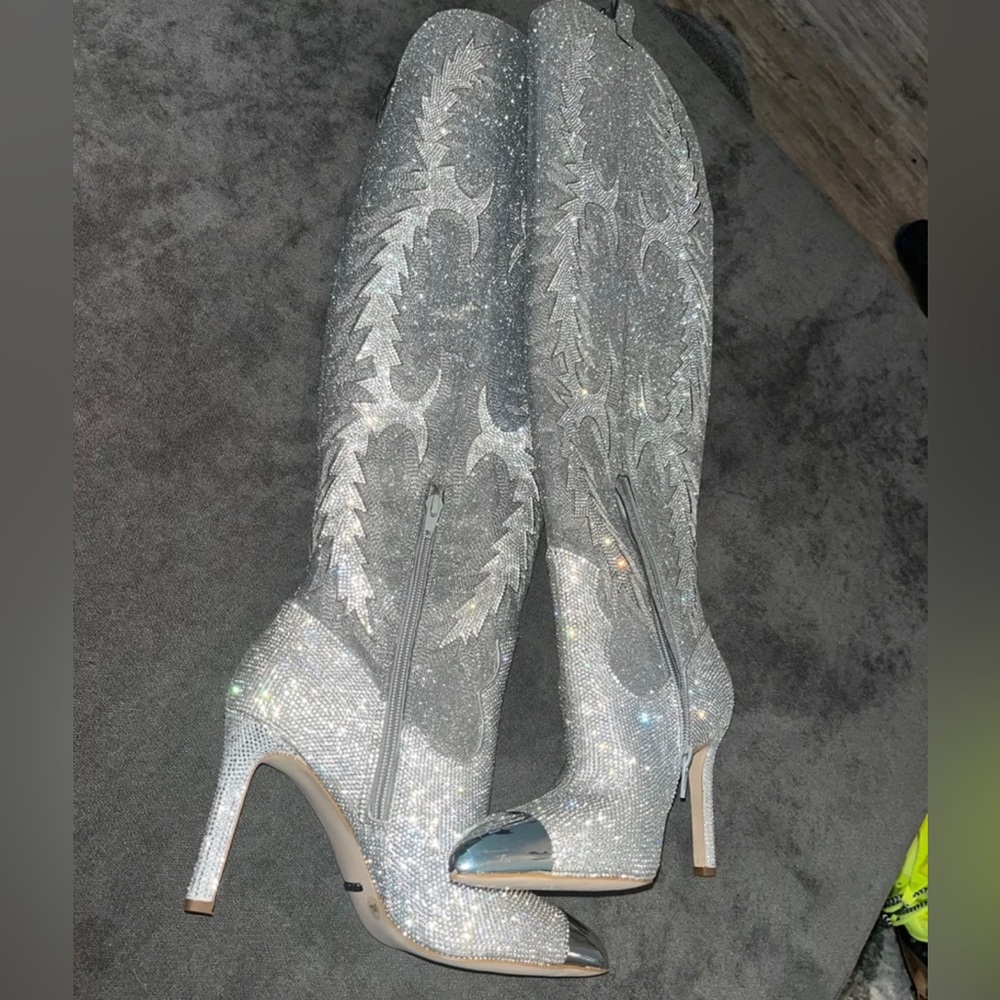 Rhinestone Thigh High Cowgirl boots